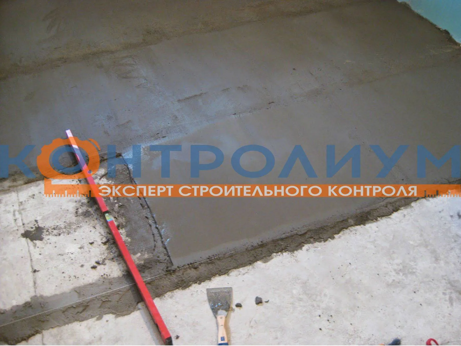 Установка стяжки из цемента