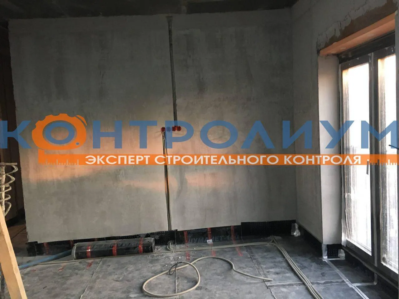 Установка стяжки из цемента