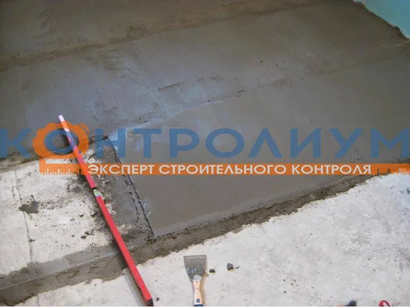 Устройство цементно-песчаной стяжки